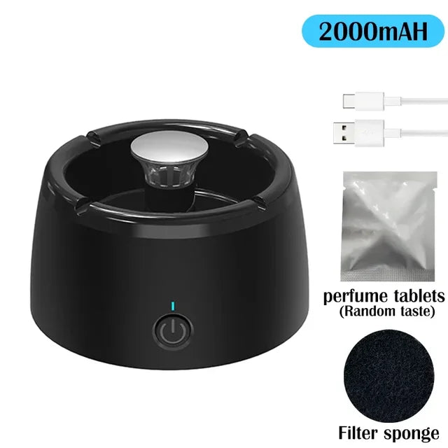 Ashtray with Air Purification USB Charging Smoke Automatic Removal Ashtrays Smoke Eliminator Air Purifier Ash Tray for Home