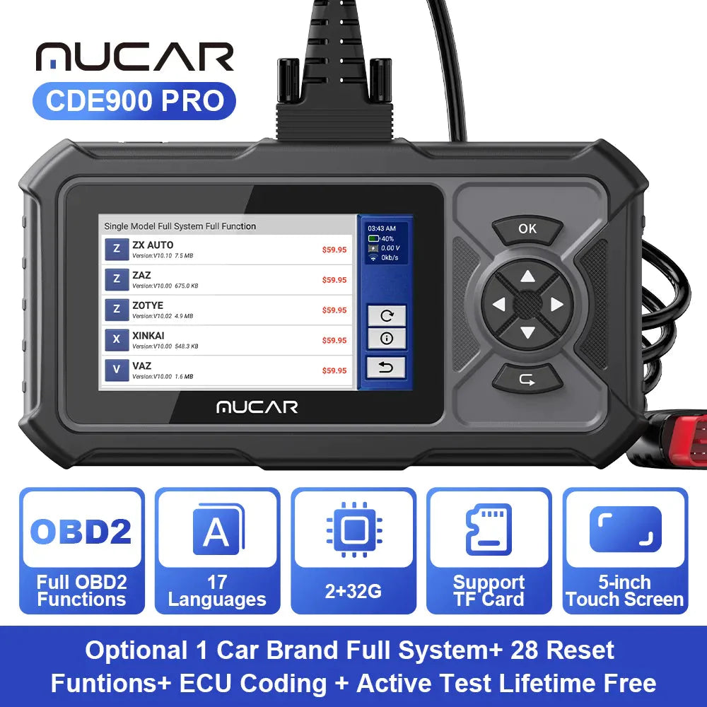 MUCAR CDE900 PRO OBD2 Diagnostic Tool