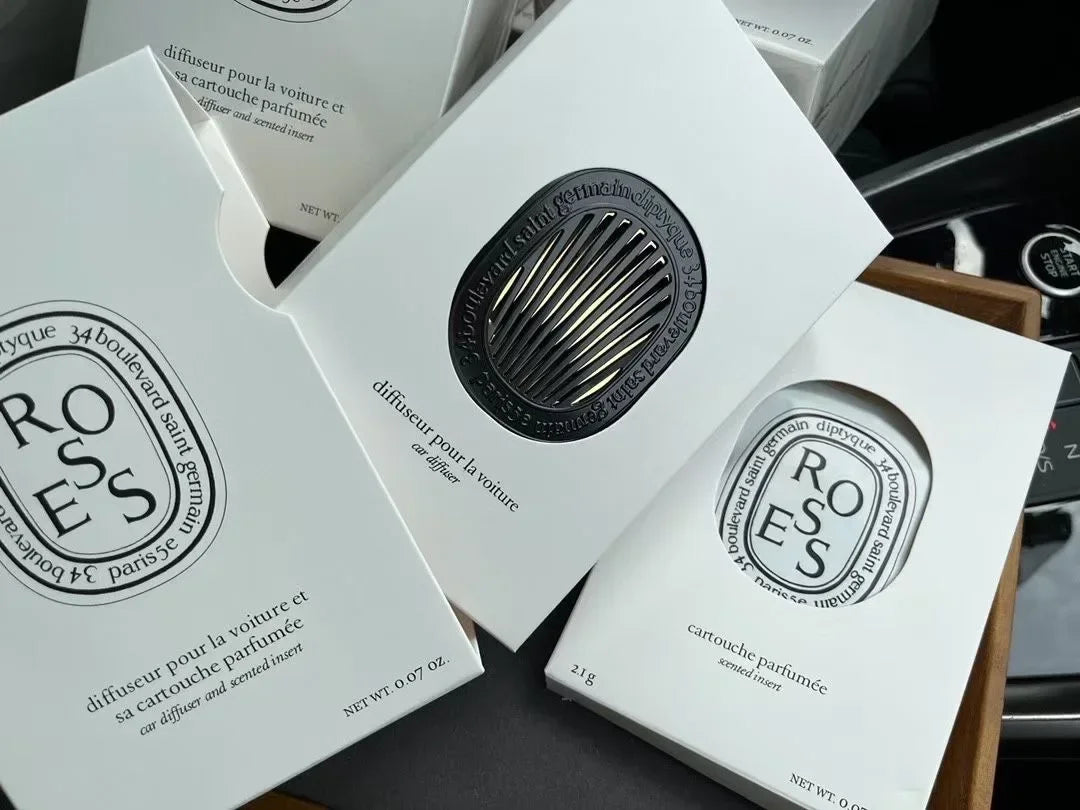 Diptyque Car Fragrance Diffuser + Inserts + Original Smell Pendant Decor