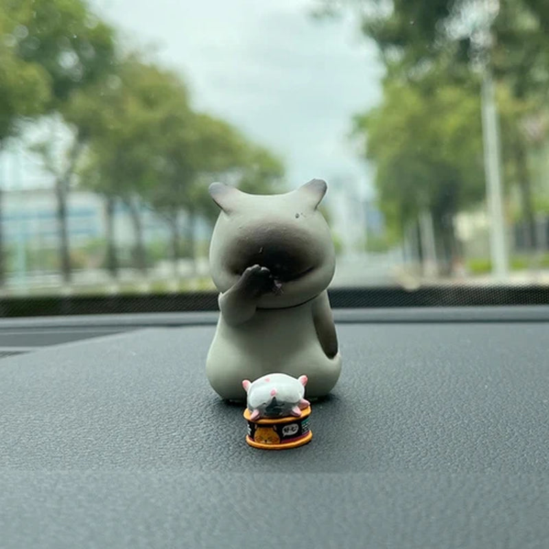 AutoSpree™ Cute Cat Car Center Console Ornament