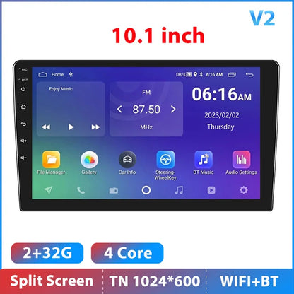 Android 12 Car Radio Autoradio 128G 2 Din 7"/9"/10" Universal WIFI GPS Car Audio Multimedia Player for Nissan Toyota Kia