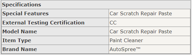 AutoSpree™ Car Scratch Repair Paste - Universal Paint Color