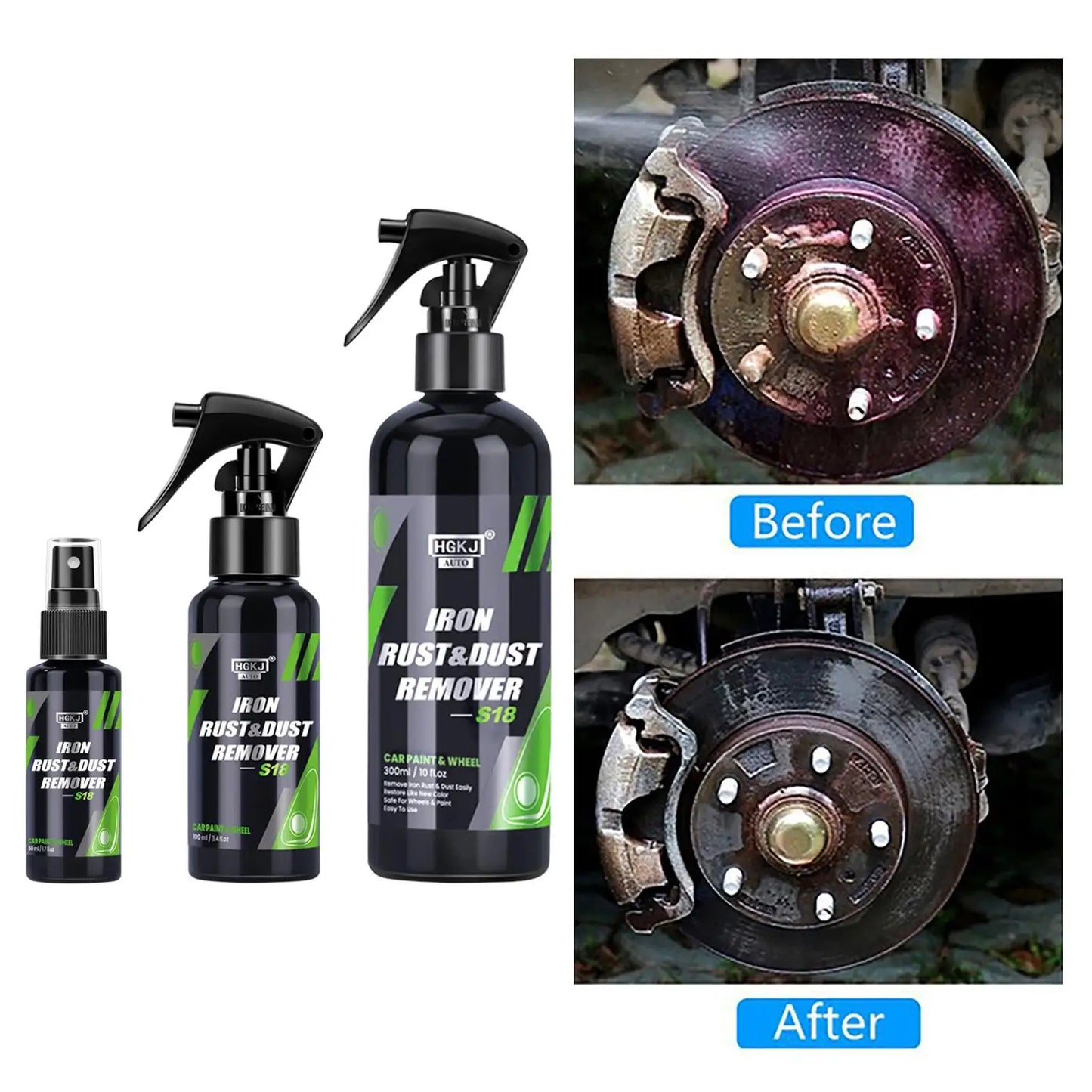 AutoSpree™ Rust Remover Spray for Car Wheels and Brake Discs