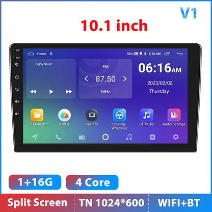 Android 12 Car Radio Autoradio 128G 2 Din 7"/9"/10" Universal WIFI GPS Car Audio Multimedia Player for Nissan Toyota Kia